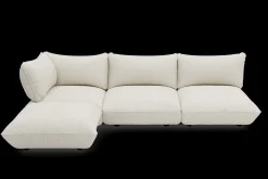 Sumo Corner Sofa Boucle Beige Canapé modulaire d’intérieur, 301x108x90 cm