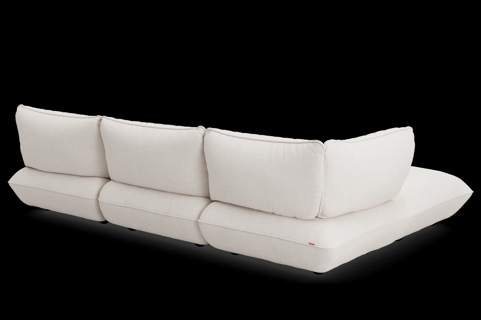 Sumo Corner Sofa Boucle Creme Canapé modulaire d’intérieur, 301x108x90 cm