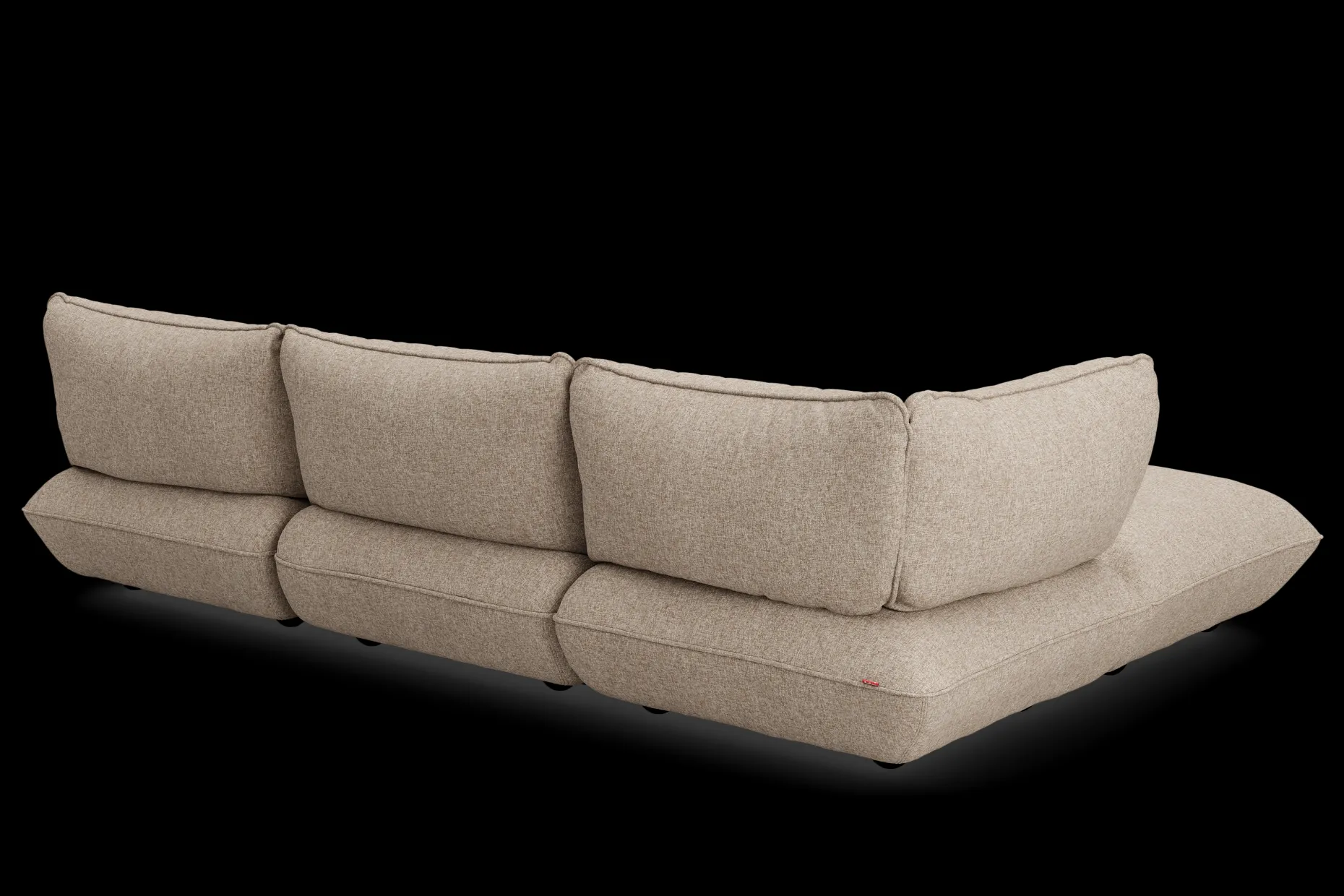 Sumo Corner Sofa Boucle Light Brown Melange Canapé modulaire d’intérieur, 301x108x90 cm