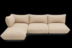 Sumo Corner Sofa Left Cord Beige Canapé modulaire d’intérieur, 301x108x90 cm