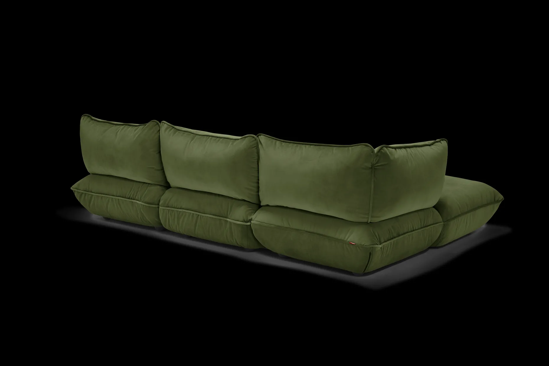 Sumo Corner Sofa Velvet Canapé modulaire d’intérieur, 301x108x90 cm