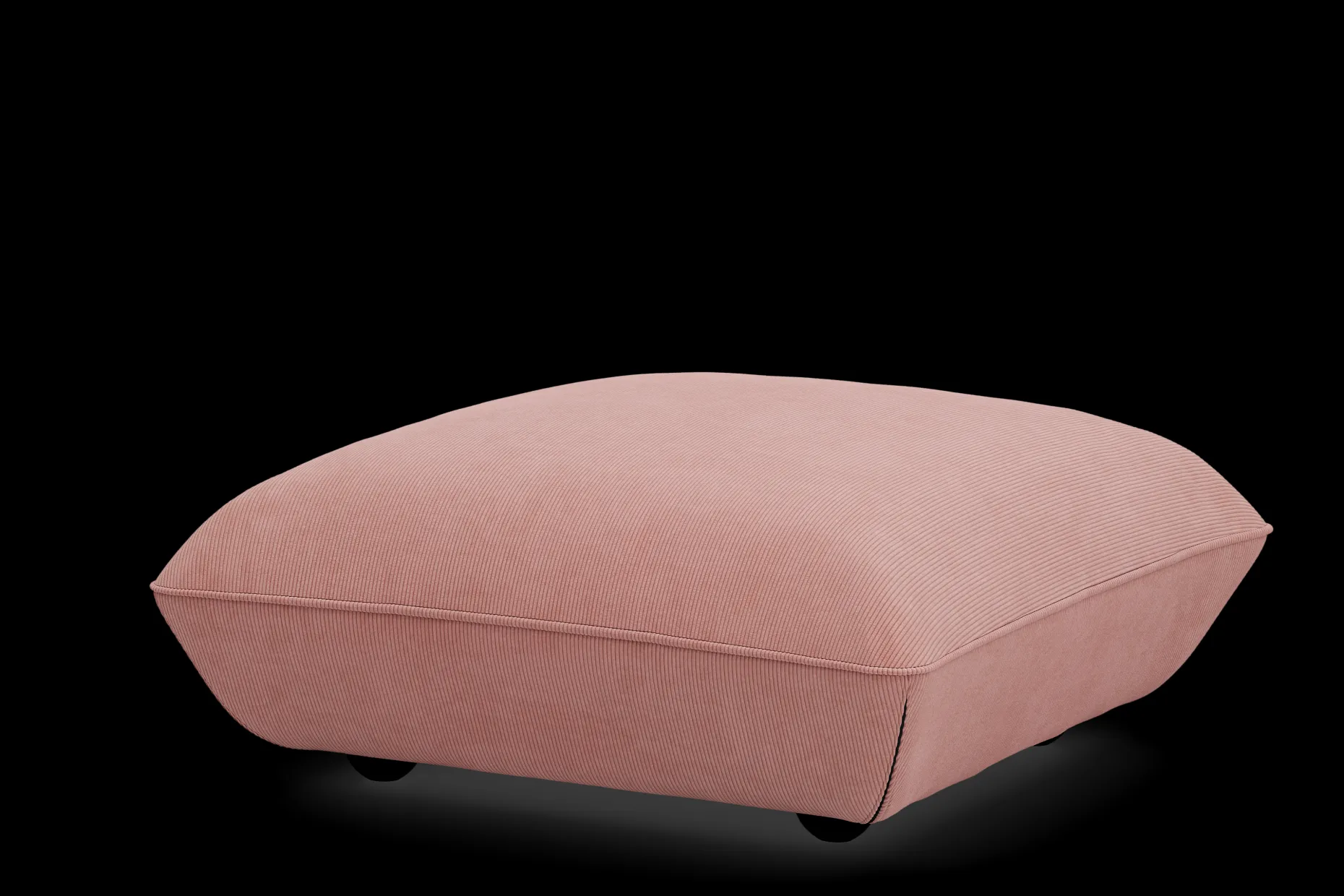 Sumo Hocker Cord Hocker, rose, 108x108x44 cm