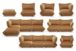 Sumo Hocker Velvet Hocker, marron, 108x108x44 cm