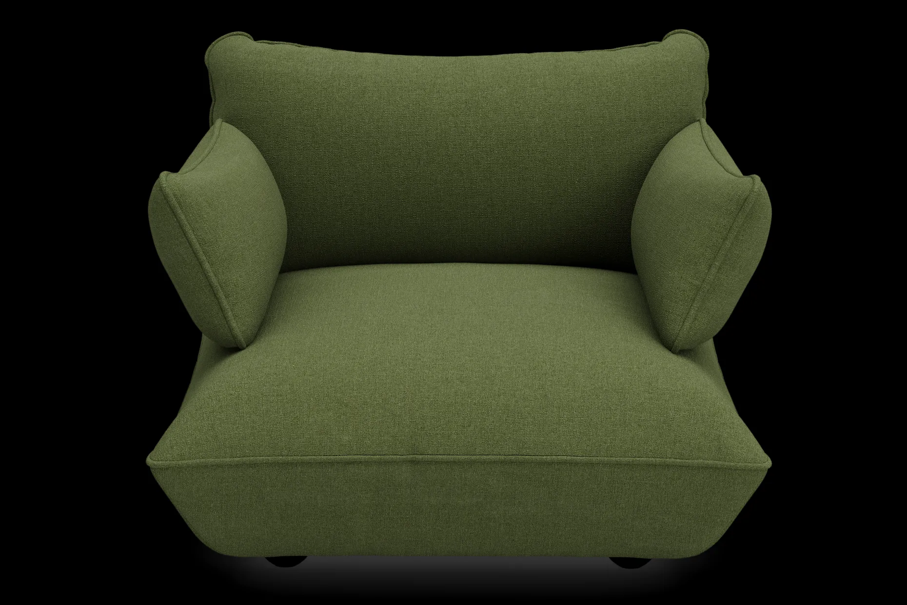 Sumo Loveseat Boucle Leaf Green Loveseat, 114x108x90 cm