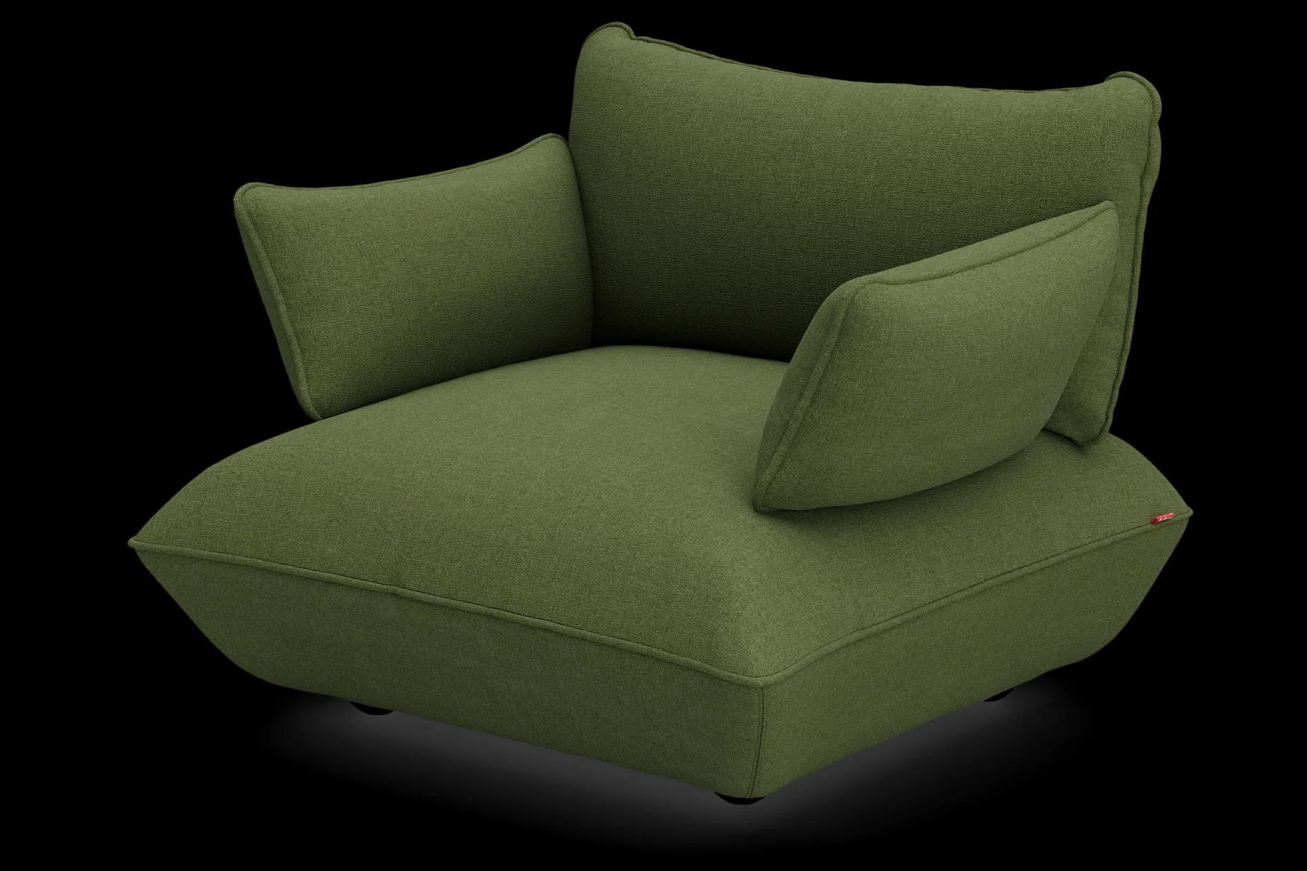 Sumo Loveseat Boucle Leaf Green Loveseat, 114x108x90 cm