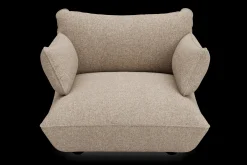 Sumo Loveseat Boucle Light Brown Melange Loveseat, 114x108x90 cm
