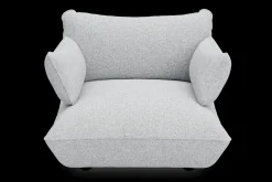 Sumo Loveseat Boucle Light Grey Melange Loveseat, 114x108x90 cm