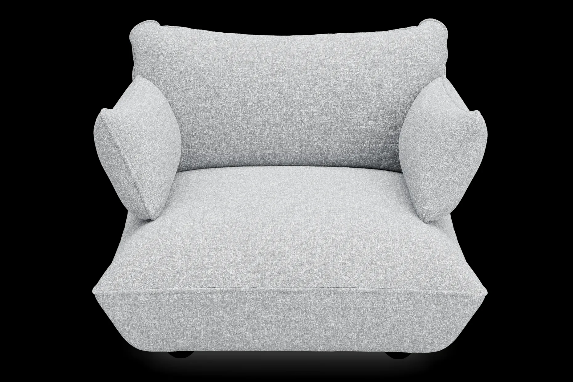Sumo Loveseat Boucle Light Grey Melange Loveseat, 114x108x90 cm