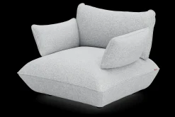 Sumo Loveseat Boucle Light Grey Melange Loveseat, 114x108x90 cm