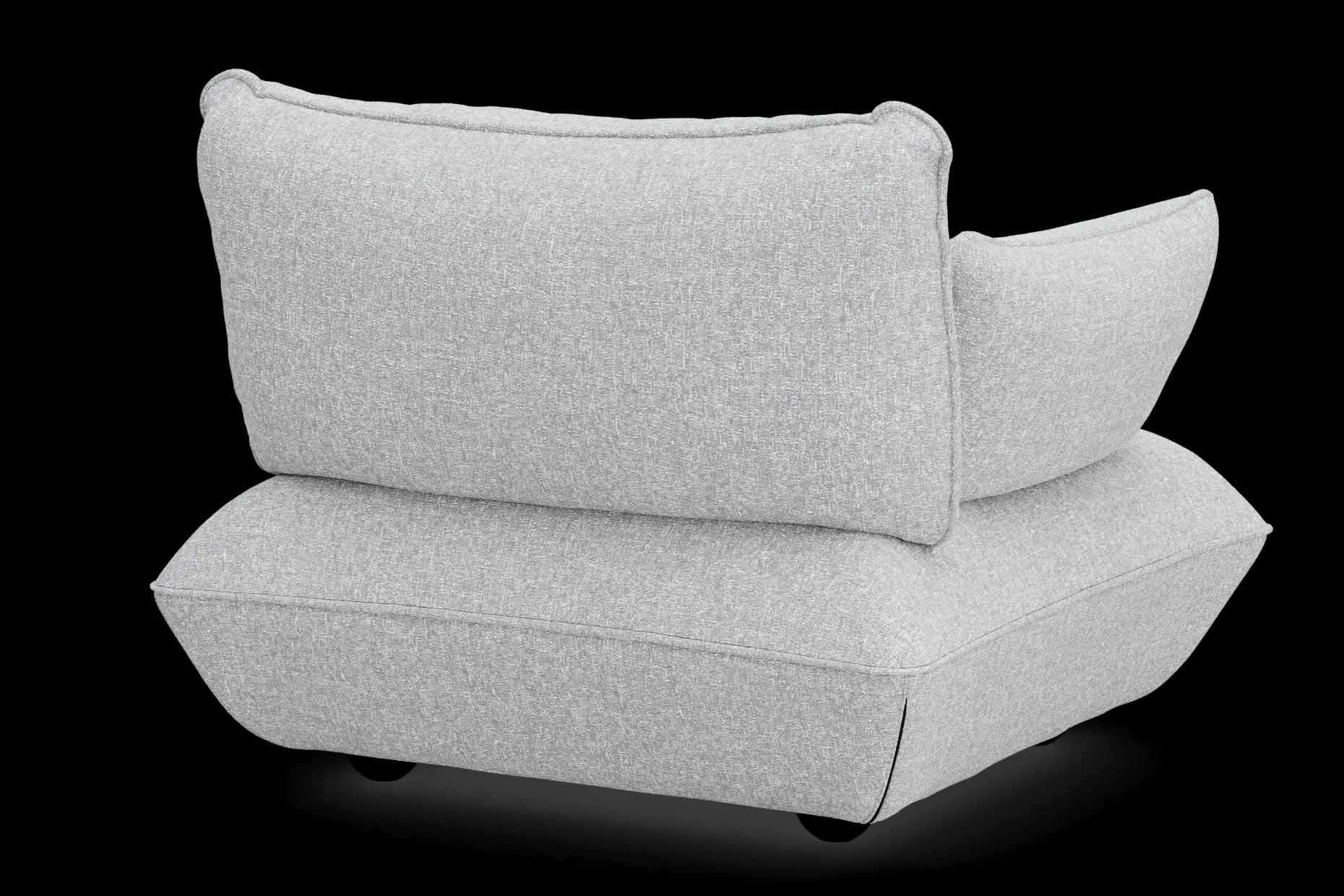 Sumo Loveseat Boucle Light Grey Melange Loveseat, 114x108x90 cm