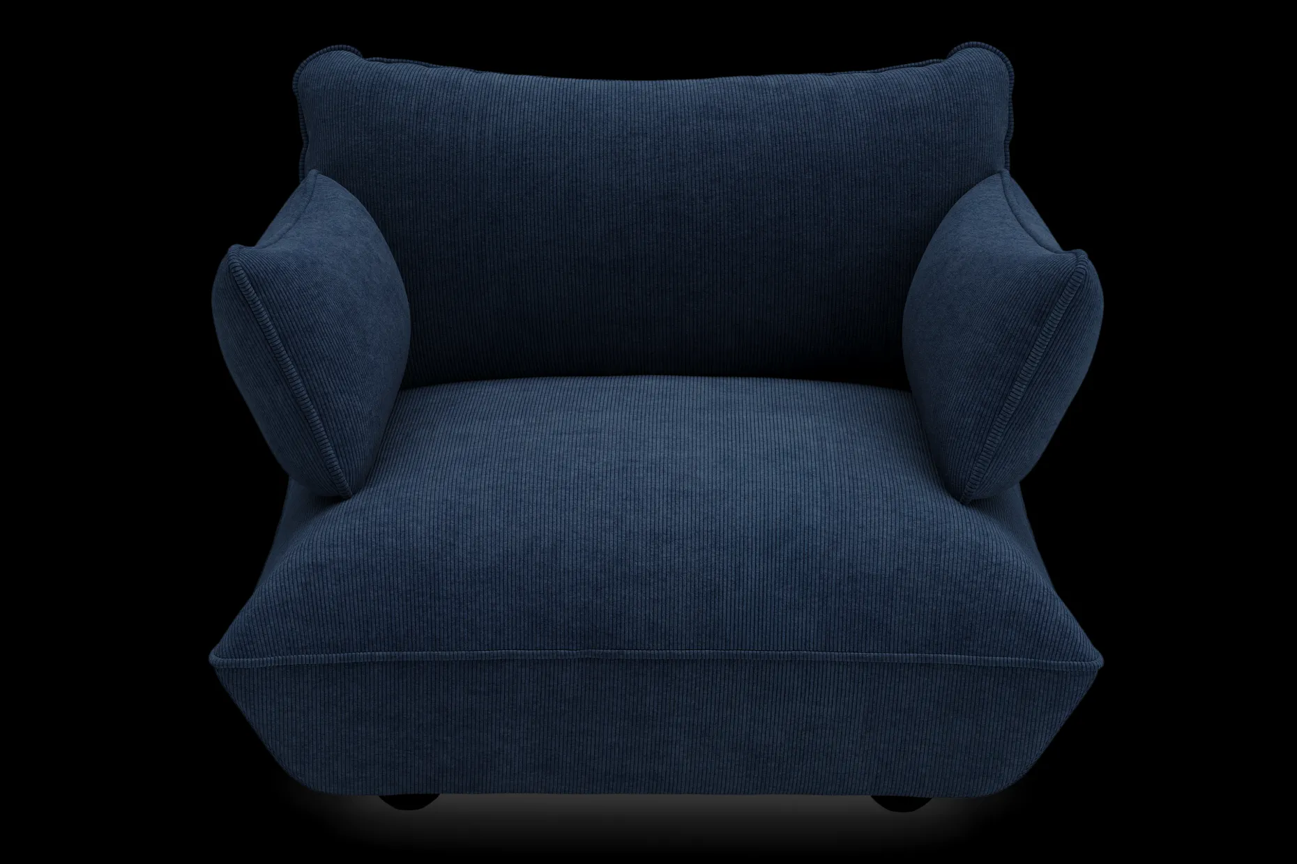 Sumo Loveseat Cord Deep Blue Loveseat, 114x108x90 cm