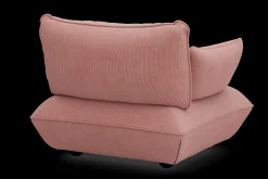 Sumo Loveseat Cord Soft Pink Loveseat, 114x108x90 cm