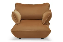 Sumo Loveseat Velvet Almond Loveseat, 114x108x90 cm