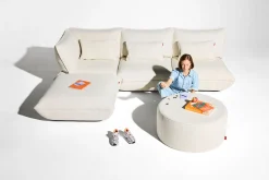 Sumo Seat Boucle Seat, beige, 108x108x90 cm