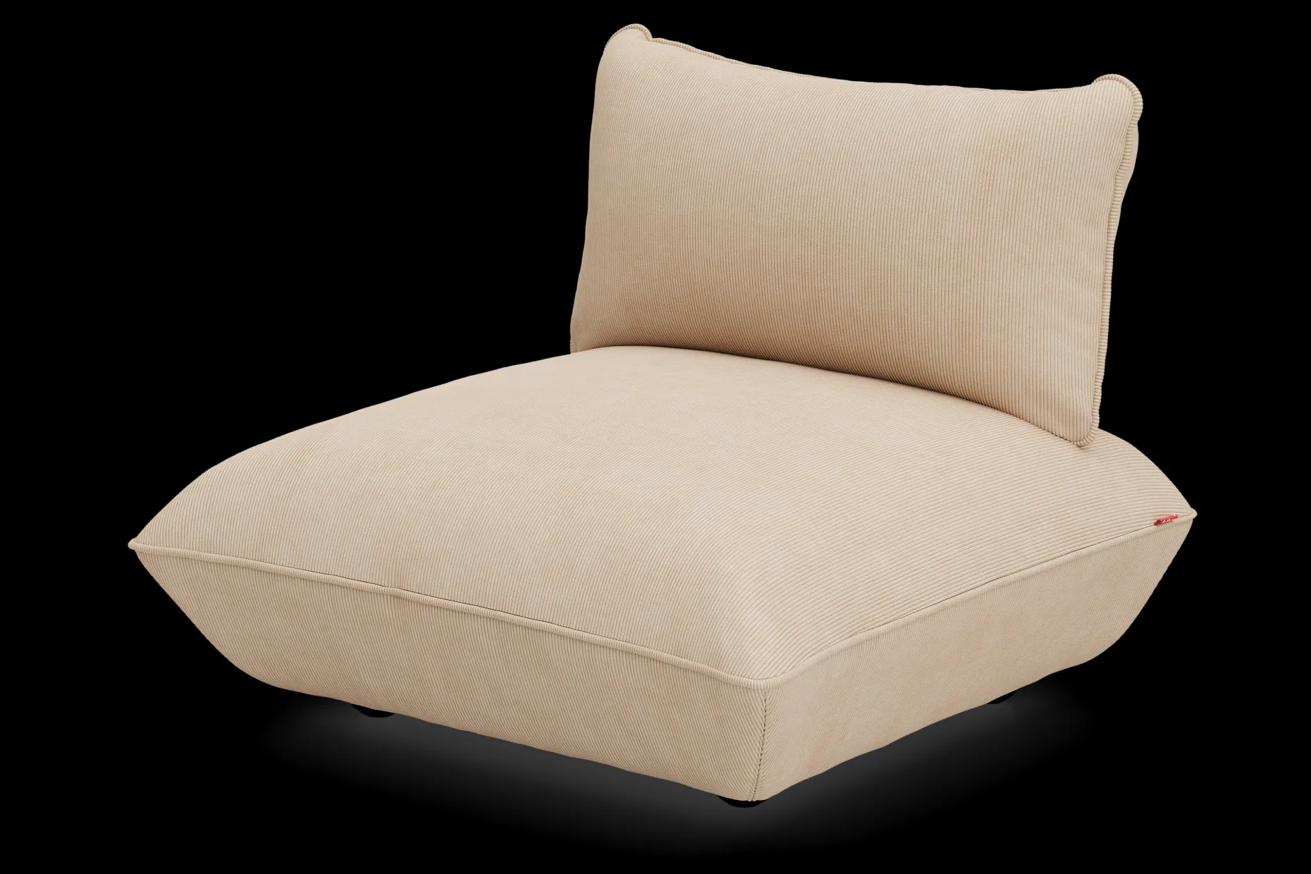 Sumo Seat Cord Seat, beige, 108x108x90 cm