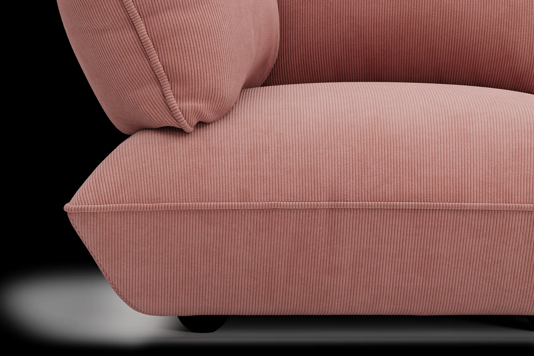Sumo Seat Cord Seat, rose, 108x108x90 cm
