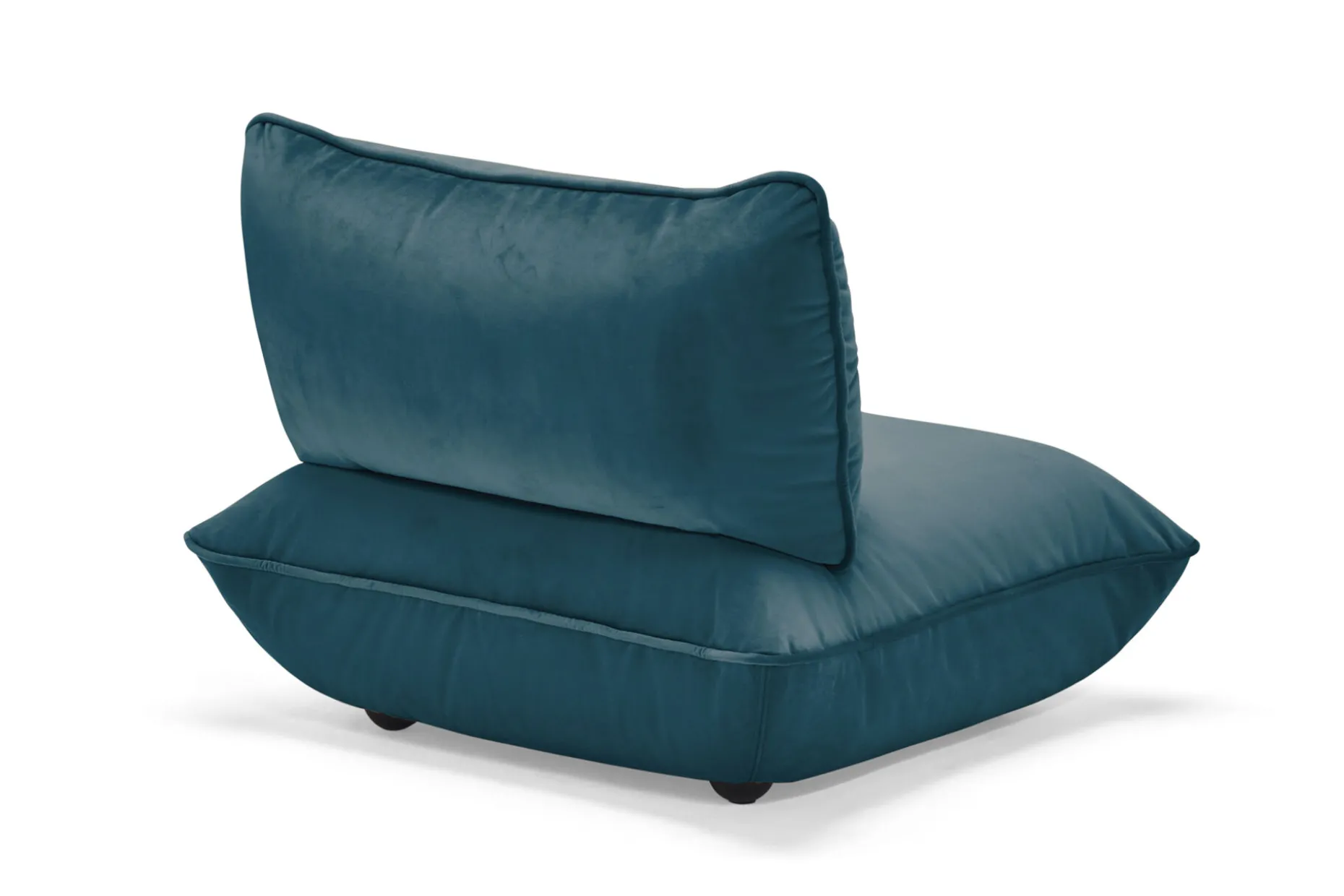 Sumo Seat Velvet Seat, bleu, 108x108x90 cm