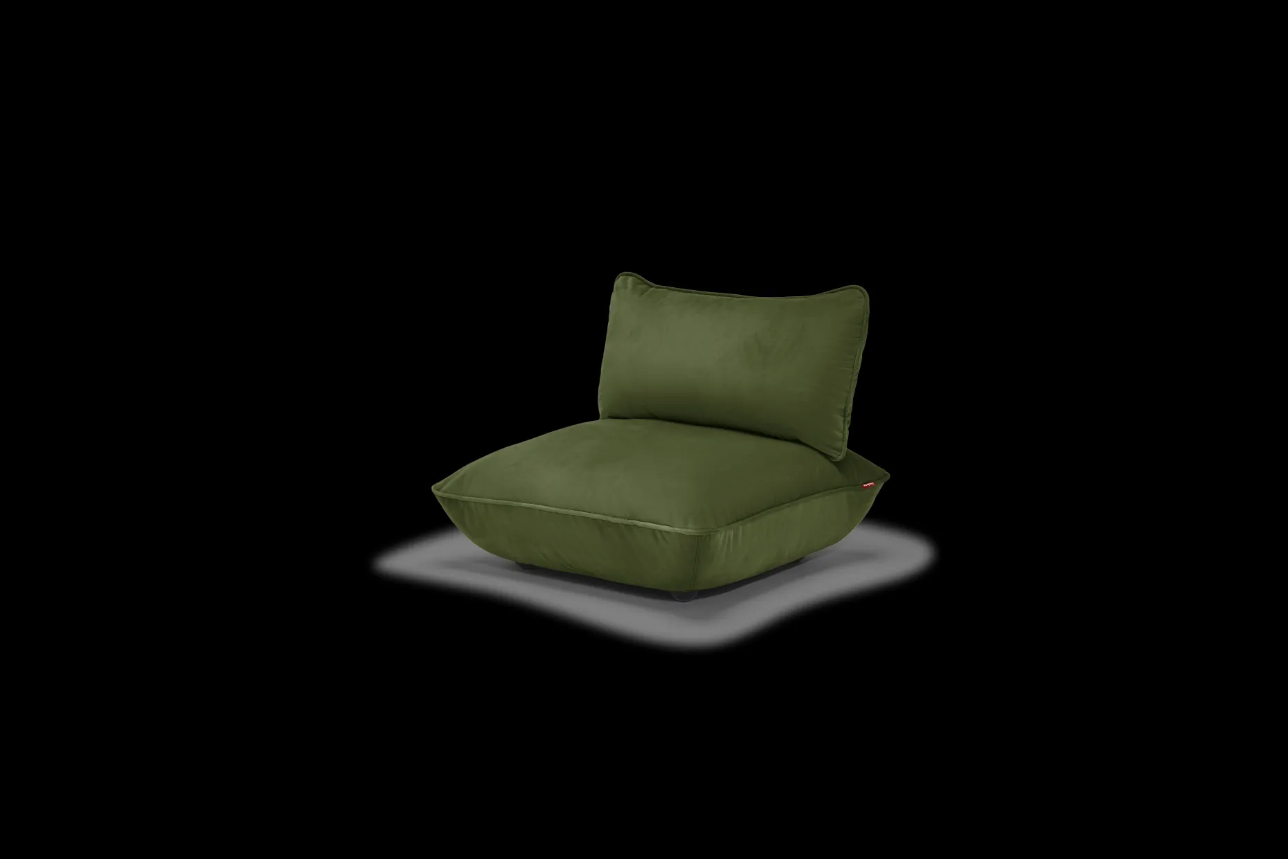 Sumo Seat Velvet Seat, vert, 108x108x90 cm