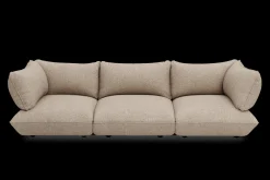 Sumo Sofa Grand Boucle Light Brown Melange Canapé modulaire d’intérieur, 301x108x90 cm