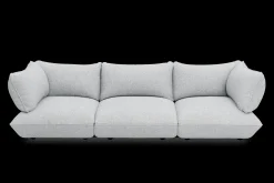 Sumo Sofa Grand Boucle Light Grey Melange Canapé modulaire d’intérieur, 301x108x90 cm
