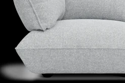 Sumo Sofa Grand Boucle Light Grey Melange Canapé modulaire d’intérieur, 301x108x90 cm
