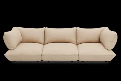 Sumo Sofa Grand Cord Beige Canapé modulaire d’intérieur, 301x108x90 cm
