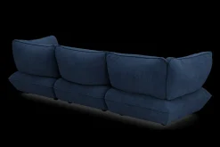 Sumo Sofa Grand Cord Deep Blue Canapé modulaire d’intérieur, 301x108x90 cm