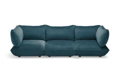 Sumo Sofa Grand Velvet Petrol Canapé modulaire d’intérieur, 301x108x90 cm