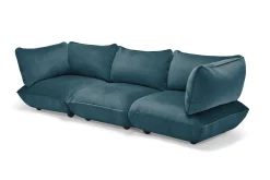 Sumo Sofa Grand Velvet Petrol Canapé modulaire d’intérieur, 301x108x90 cm