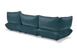 Sumo Sofa Grand Velvet Petrol Canapé modulaire d’intérieur, 301x108x90 cm