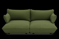 Sumo Sofa Medium Boucle Leaf Green Canapé modulaire d’intérieur, 210.5x108x90 cm