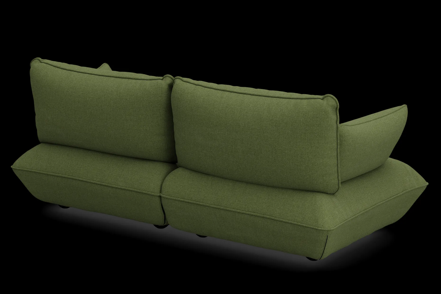 Sumo Sofa Medium Boucle Leaf Green Canapé modulaire d’intérieur, 210.5x108x90 cm