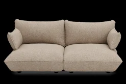 Sumo Sofa Medium Boucle Light Brown Melange Canapé modulaire d’intérieur, 210.5x108x90 cm