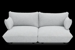Sumo Sofa Medium Boucle Light Grey Melange Canapé modulaire d’intérieur, 210.5x108x90 cm