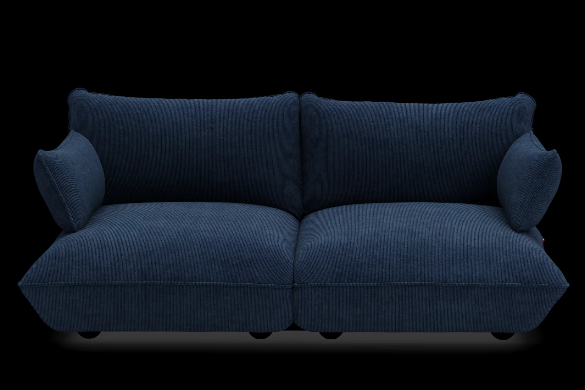 Sumo Sofa Medium Cord Deep Blue Canapé modulaire d’intérieur, 210.5x108x90 cm