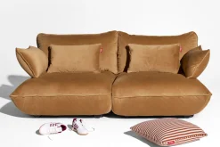 Sumo Sofa Medium Velvet Almond Canapé modulaire d’intérieur, 210.5x108x90 cm