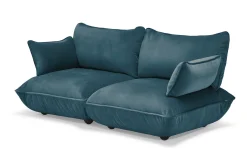 Sumo Sofa Medium Velvet Petrol Canapé modulaire d’intérieur, 210.5x108x90 cm