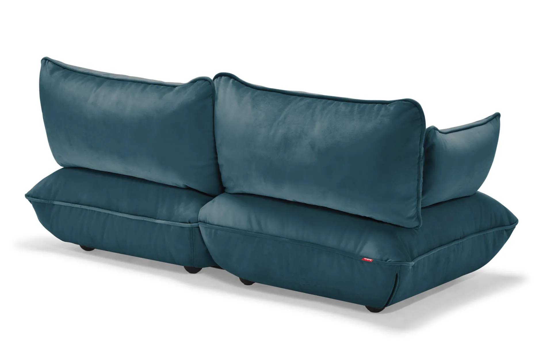Sumo Sofa Medium Velvet Petrol Canapé modulaire d’intérieur, 210.5x108x90 cm