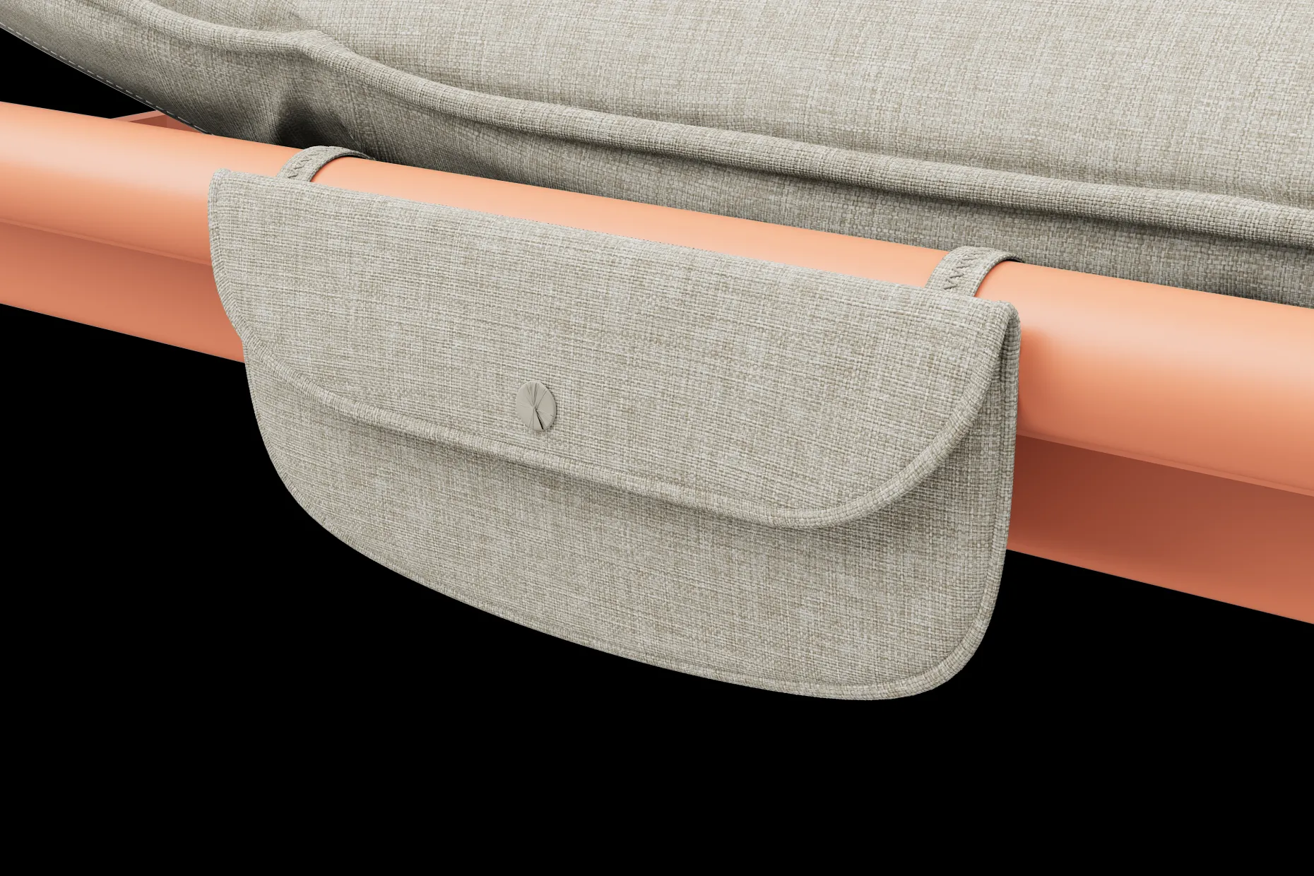 Sunbun Daybed Daybed d’extérieur, marron, 212x97x39 cm