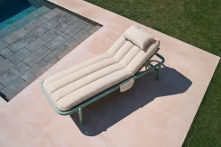 Sunbun Daybed Daybed d’extérieur, marron, 212x97x39 cm