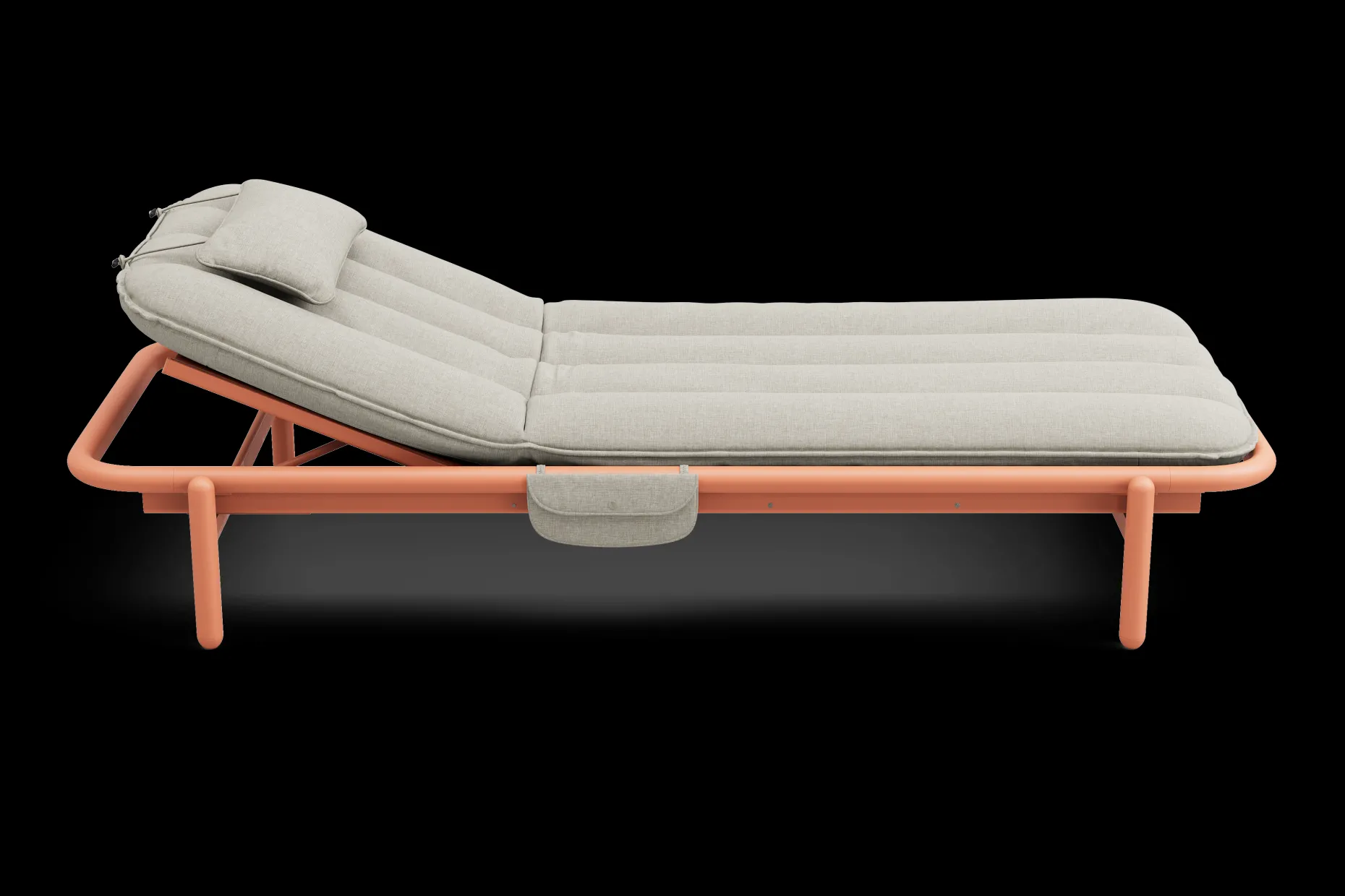 Sunbun Daybed Daybed d’extérieur, marron, 212x97x39 cm