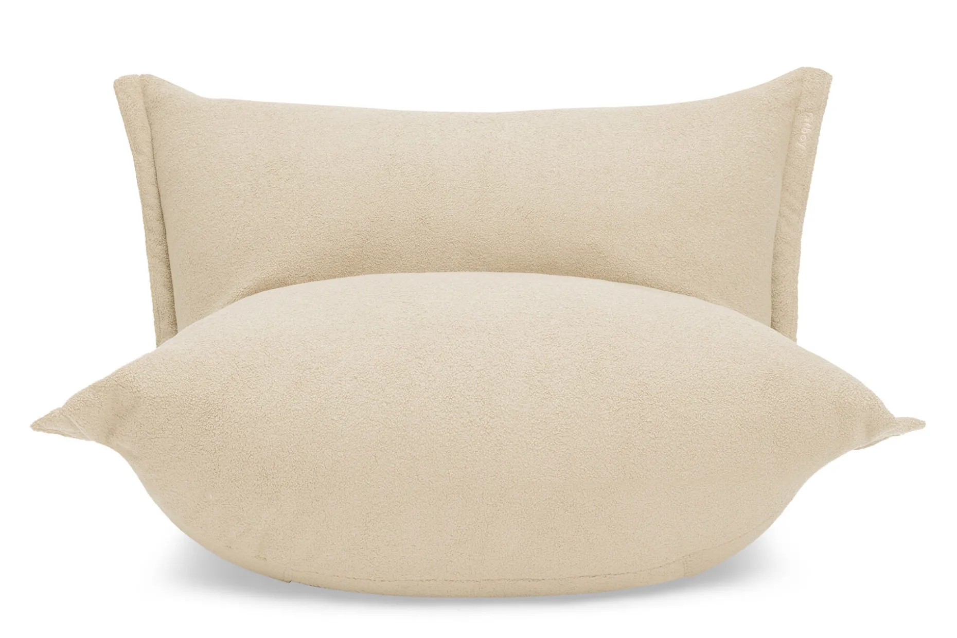 the BonBaron Sherpa Fauteuil lounge, beige, 120x120x75 cm
