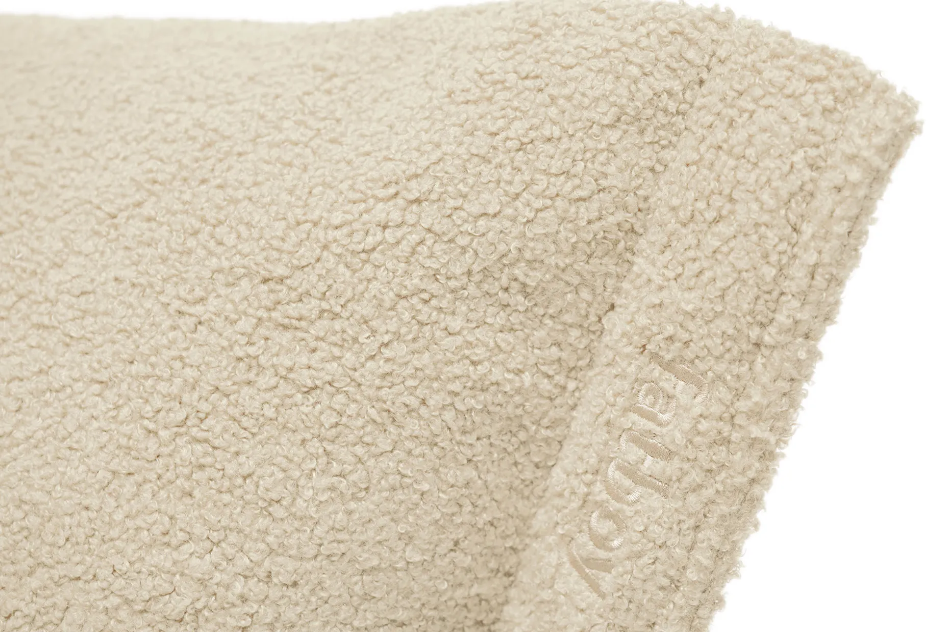 the BonBaron Sherpa Fauteuil lounge, beige, 120x120x75 cm