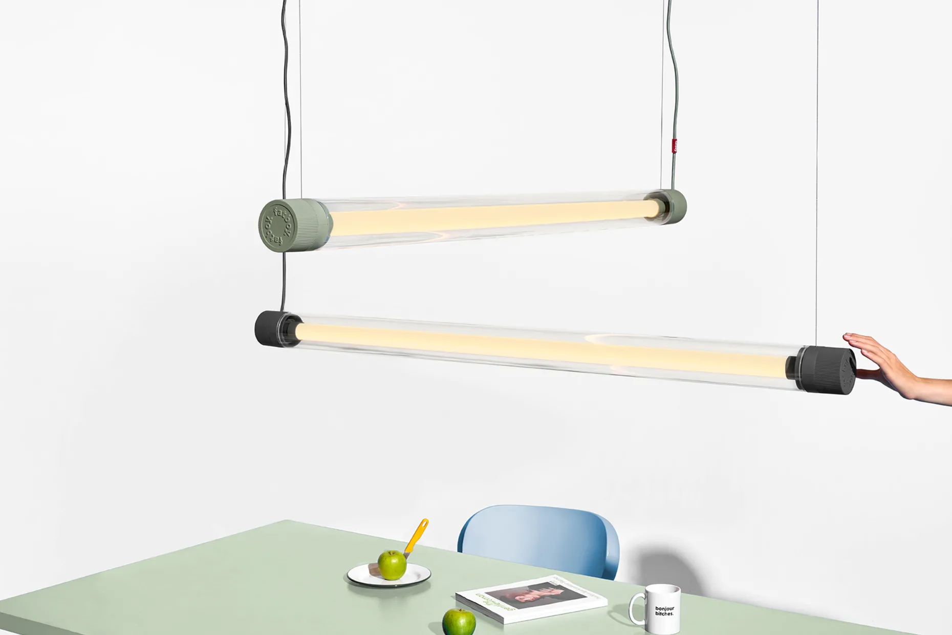 Tjoep Large Suspension, black, 9x150x9 cm