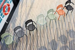 Toní Armchair Chaise de jardin avec accoudoirs, gris, 59.5x54.5x80.5 cm