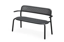 Toní Bankski Petit banc de jardin, black, 124x53.5x79 cm