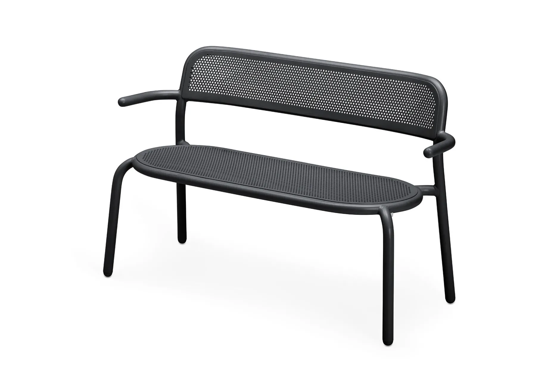 Toní Bankski Petit banc de jardin, black, 124x53.5x79 cm