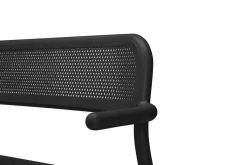 Toní Bankski Petit banc de jardin, black, 124x53.5x79 cm
