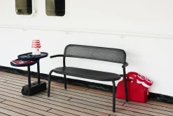 Toní Bankski Petit banc de jardin, black, 124x53.5x79 cm