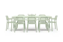 Toní Tablo Grande table de jardin, vert, 220x99x76 cm